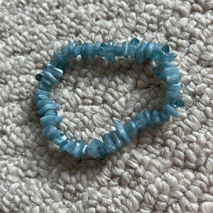Blue elastic bracelet